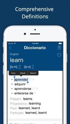 Game screenshot Spanish English Dictionary App apk