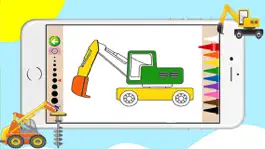 Game screenshot Construction Vehicles Coloring Book - Vehicles for toddlers and kids hack