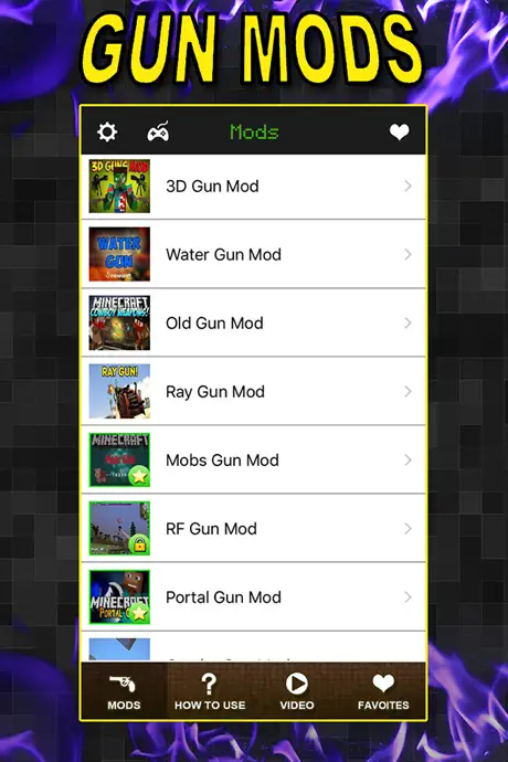 Gun Mods FREE - Best Pocket Wiki & Game Tools for Minecraft PC E