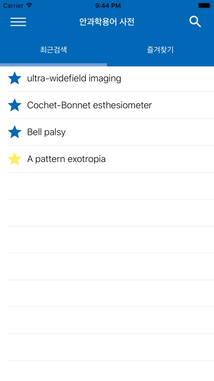안과학용어 사전