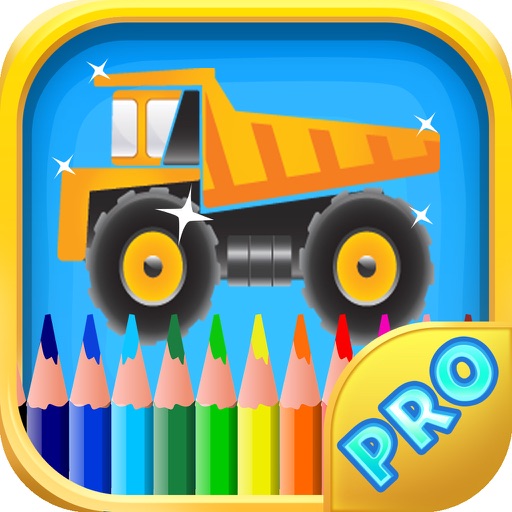 Coloring book of truck for children - Cars, Trucks and other vehicles icon