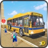 Schoolbus Coach Simulator 3D - City school bus driving duty to Pick & Drop kids