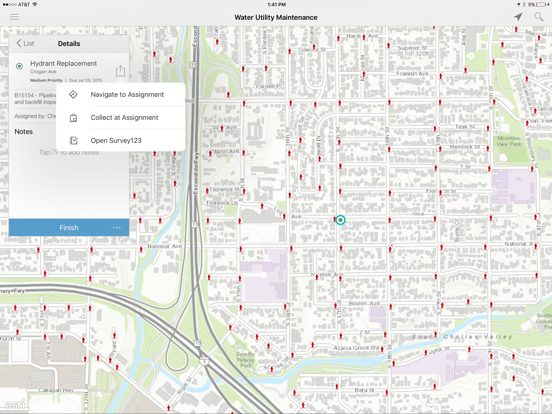 Workforce for ArcGIS iPad screenshot