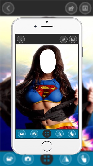 Girls Superhero Costumes- New Photo Montage With Own Photo O(圖2)-速報App