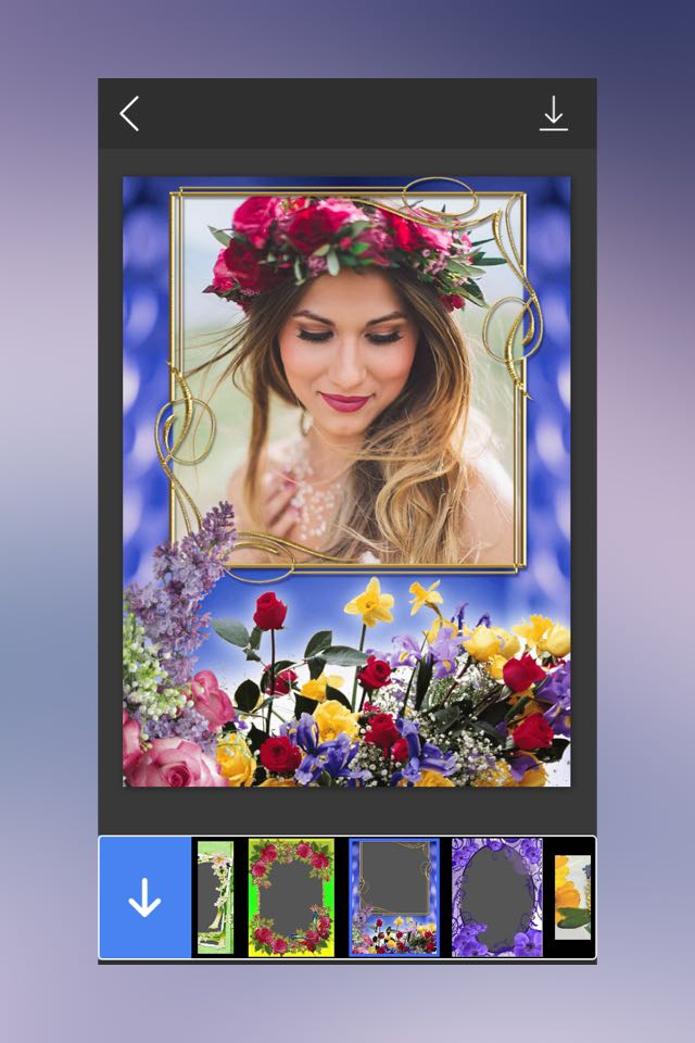 Love Flower Photo Frame - Photo frame editor