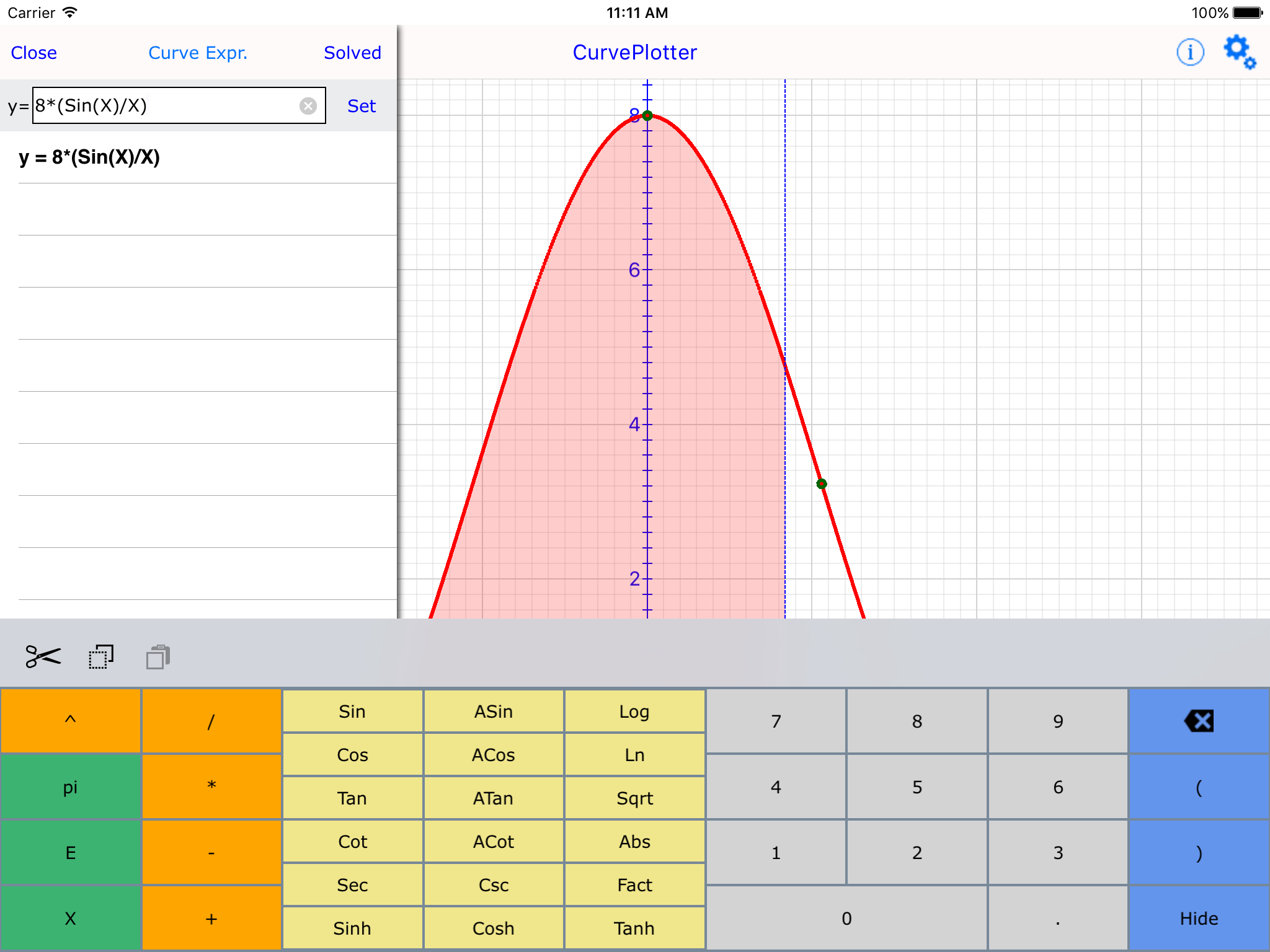 Curve Plot Graph Calc Lite
