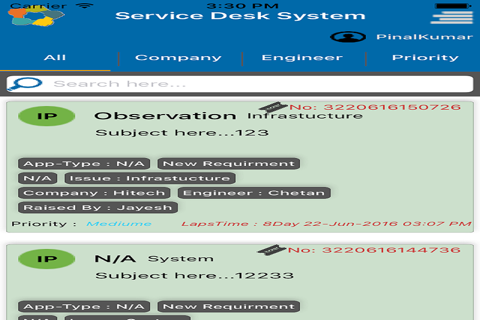 Service Desk System screenshot 3