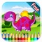 Dinosaur Coloring Book 4 - Drawing and Painting Colorful for kids games free