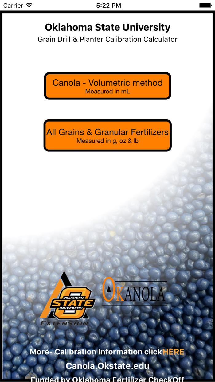 Grain Drill Calibration Calculator