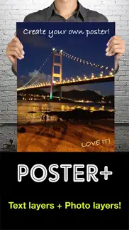 poster+ : text and photo layers, design templates problems & solutions and troubleshooting guide - 1
