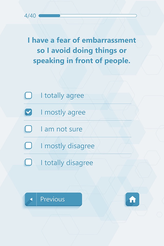 Social Anxiety Test - Psychological Test screenshot 3