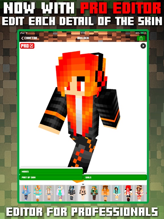 Craftor Pro Skins Creator for Minecraft PE & PCのおすすめ画像2