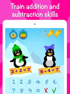 Icy Math Free Addition and Subtraction game for kids and adults good brain training and fun mental maths tricks iPad image 2