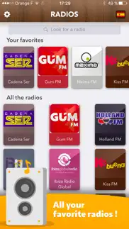 spanish radio - access all radios in españa free! iphone screenshot 1