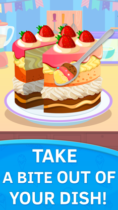 Cake Cooking Games for Toddlers and Kids free screenshot 1
