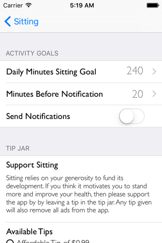 Sitting screenshot 2