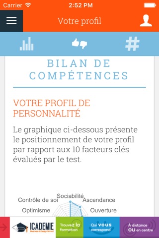 Bilan de compétences screenshot 4