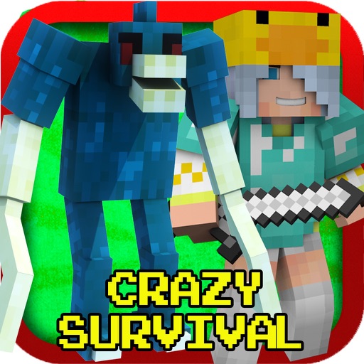Survival CrazyCraft Sweet Battle : Block Mini Game icon