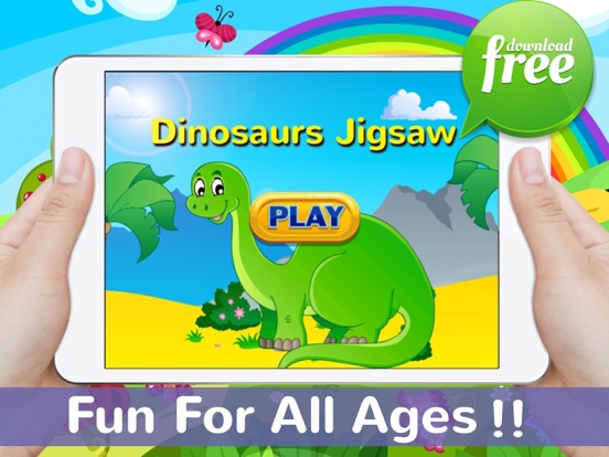Dinosaurs Jigsaw Puzzles Free For Kids & Toddlers! iPad screenshot 2 - Games app