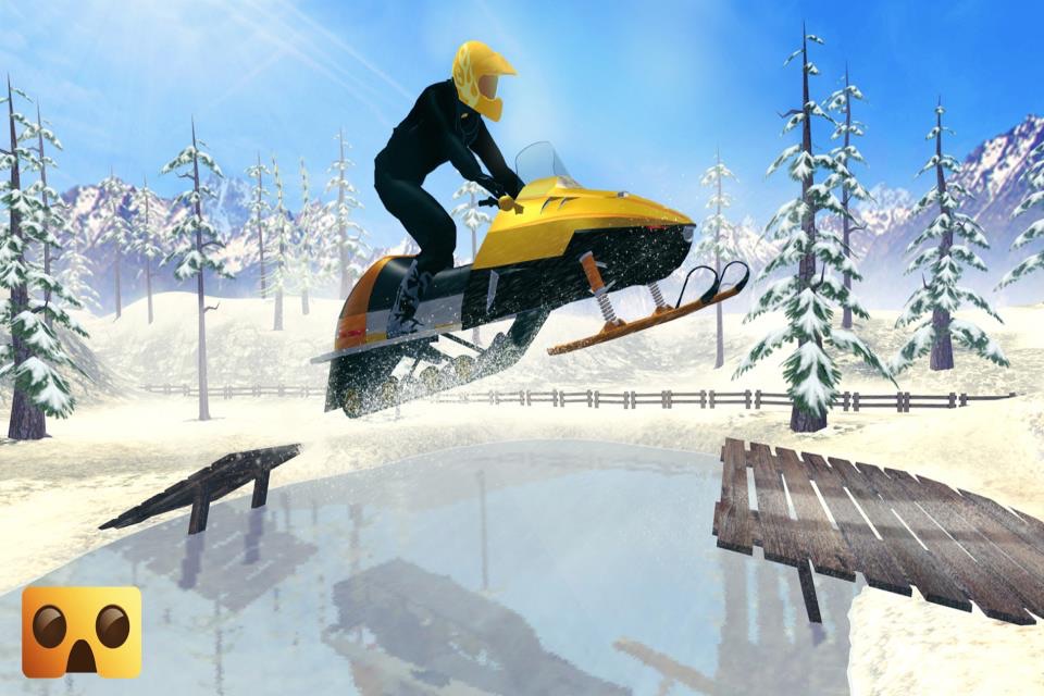 Snowmobile Simulator : VR Game for Google Cardboard screenshot 4
