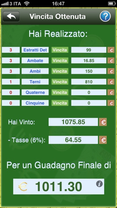 Télécharger Calcolatore Vincite Lotto - Pianifica le tue giocate al lotto,  calcola le tue vincite pour iPhone / iPad sur l'App Store (Utilitaires)