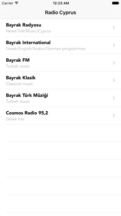 Screenshot #1 pour Radio Cyprus Live FREE (e radio - eradio)