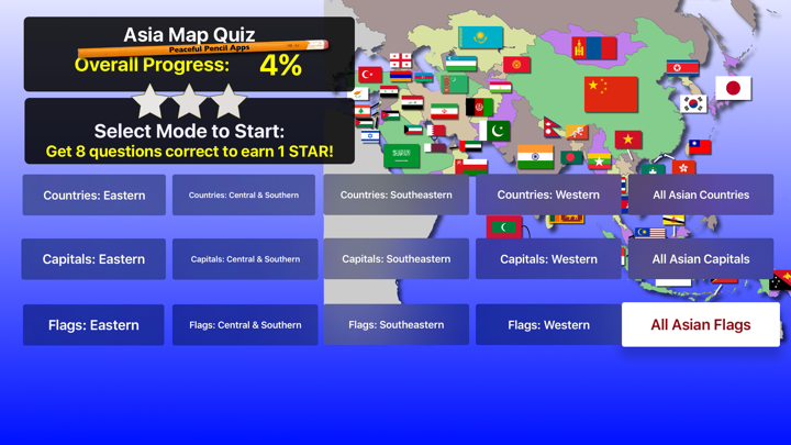 Screenshot #3 pour Asia Map Quiz: Learn Geography