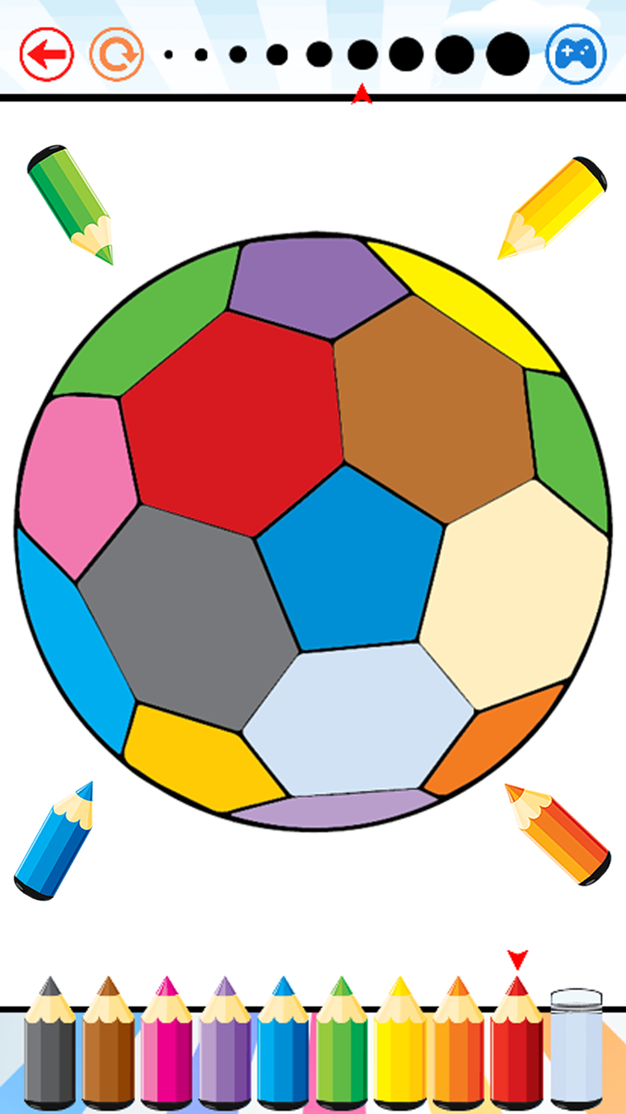 Soccer Football Coloring Book - Sport drawing and painting for kid free game good color HD screenshot 4