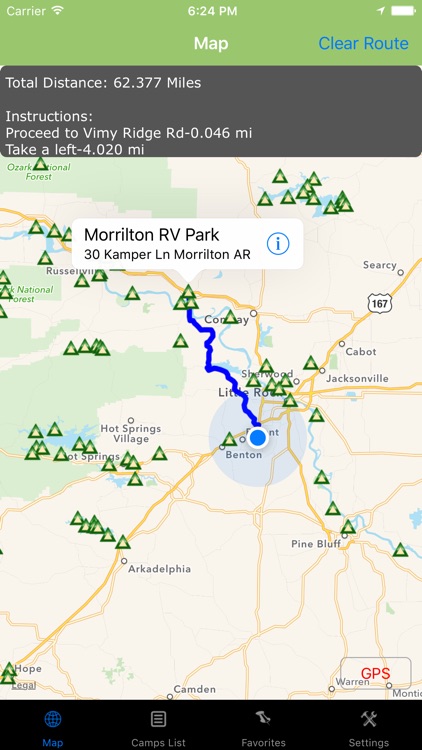 Arkansas – Camping & RV spots