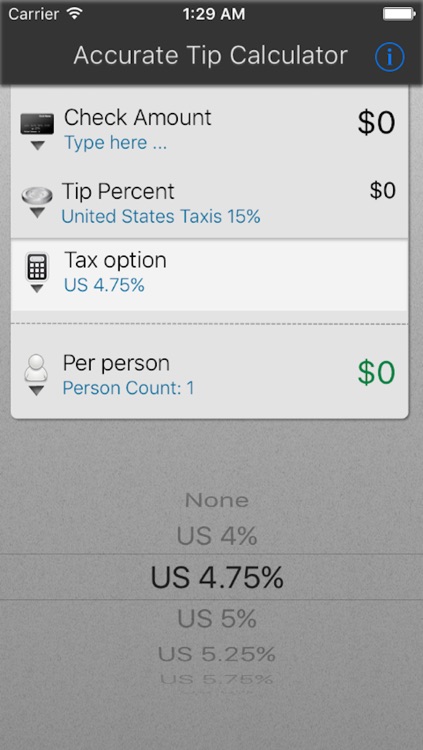 Accurate Tip Calculator