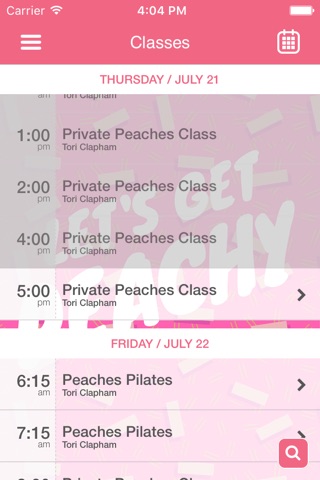 Peaches Pilates Studios screenshot 3