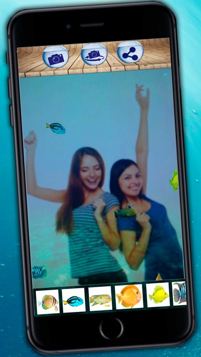3D animated aquarium - moving fish tank and live wallpaper iPhone screenshot 5 - Photo & Video app