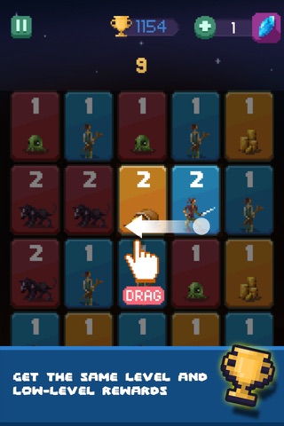 Puzzle Dragon - 2048 RPG, Daringly Addictive! screenshot 3