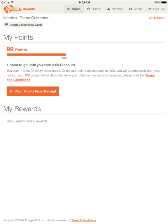 Screenshot #4 pour Servatii Rewards