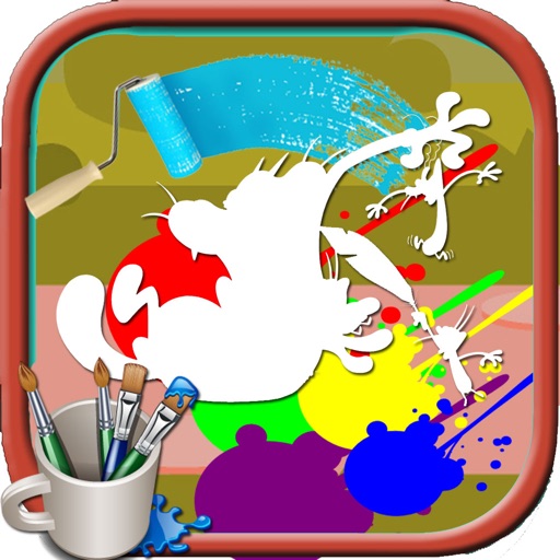 Paints For Kids Games Oggy Edition iOS App