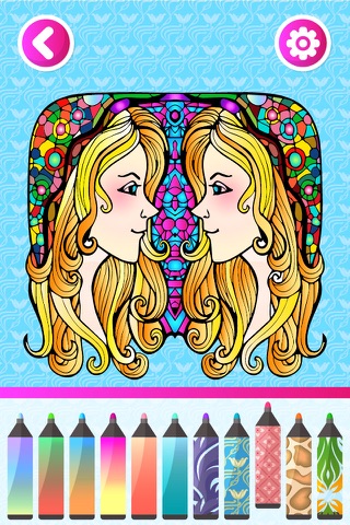 Fashion Coloring Book for Adults: Stress Relieving Color Therapy - Free Fun Girls Colouring Games screenshot 2