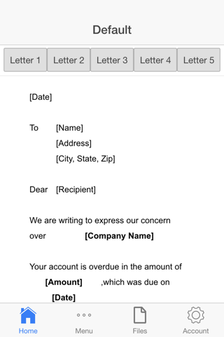 Payment Inquiry Letter - náhled