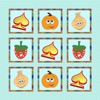 インクルード ベスト 写真 メモリ マッチング カード ゲーム 野菜 ＆ フルーツ ために 子供たち そして 幼児 パズル 論理 フリー