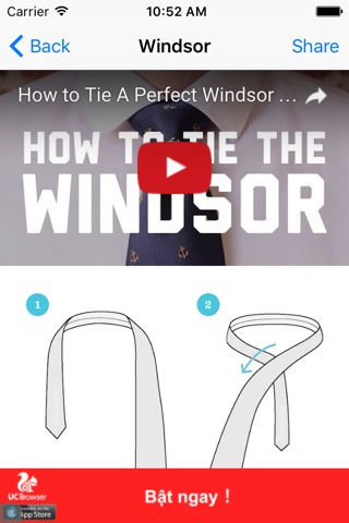 How to tie a tie knot screenshot 3