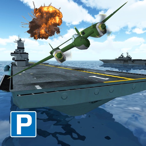 3D WWII Carrier Parking - Real Warship Park & Drive Simulator Boat Game Free icon