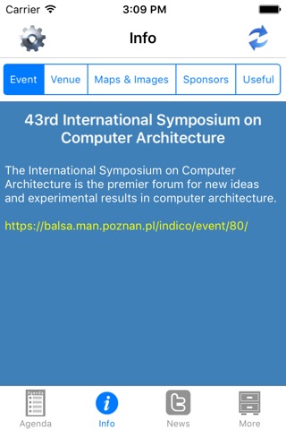 ISCA 2016 Smartphone App screenshot 2