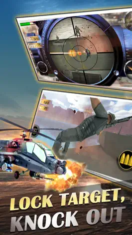 Game screenshot Sniper gunship helicopter shooting 3D:Free FPS battleship war airplane gun shooting games apk