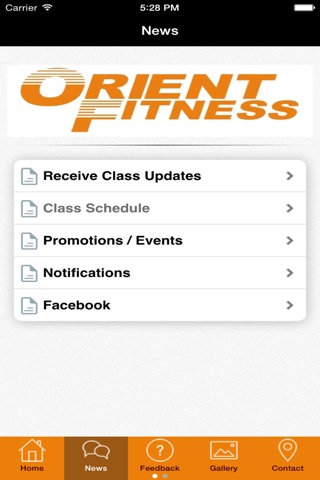 Orient Fitness screenshot 2