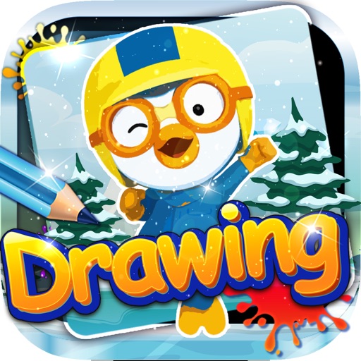 Drawing Desk Pororo the Little Penguin : Draw and Paint  Coloring Books Edition Free