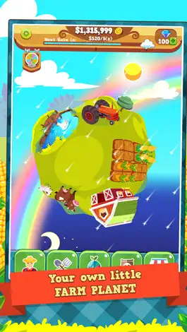 Game screenshot Tiny Farm Planet - Idle Clicker Game apk