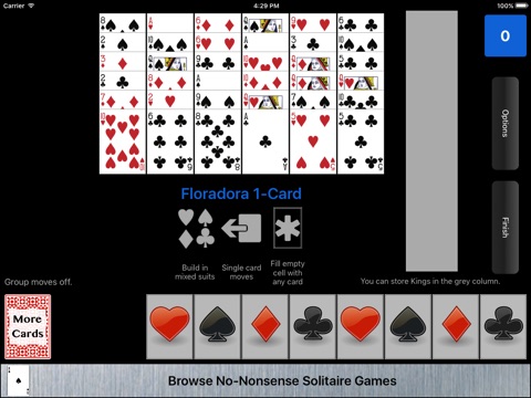 Floradora Solitaire screenshot 2