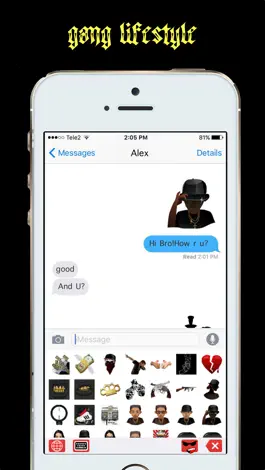 Game screenshot GangMoji - Gangster Emoji Keyboard apk