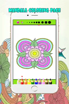 Game screenshot Mandalas and Florist Coloring Book For Adult : Best Colors Therapy Stress Relieving  Free mod apk