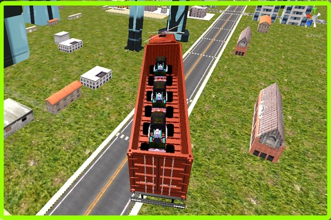 Flying Car Transporter Truck Simulator - Futuristic Transformer Truck Stunts screenshot 4