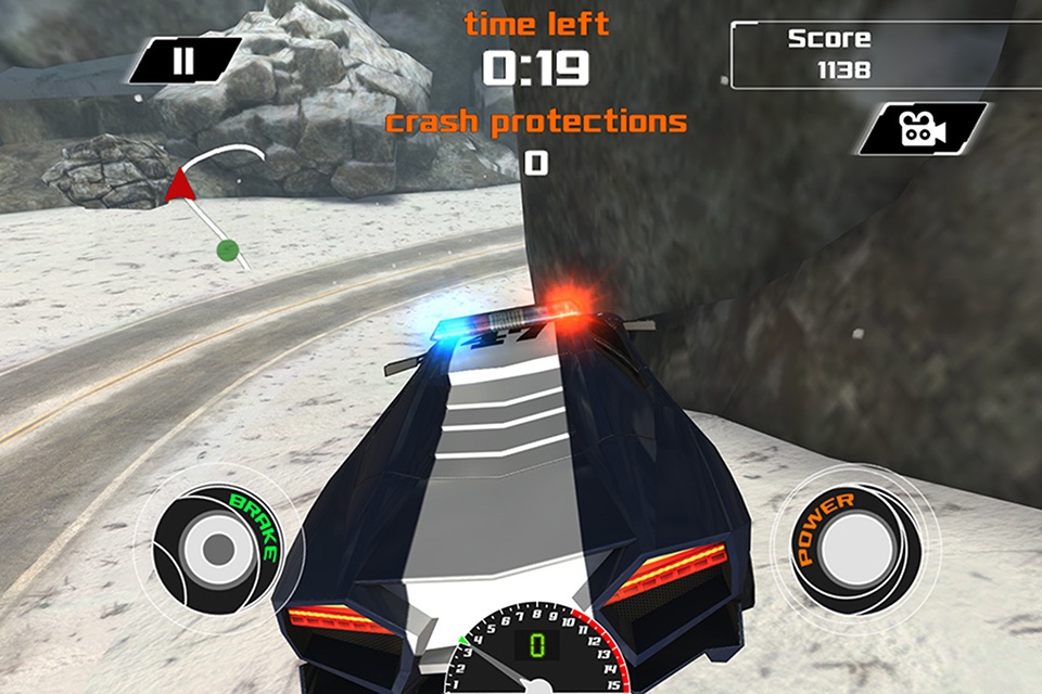 Arctic Police Racer 3D - eXtreme Snow Road Racing Cops FREE Game Version screenshot 2